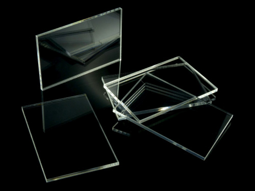 Crafters: Podstawki akrylowe - Transparentne - Prostokątne 3x75x50 mm (5)